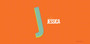 Double Initial Orange Thermos Bottle