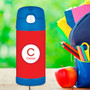 Kids Water Bottles with A Linen Red Letter