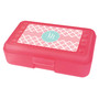 pink quatrefoil pencil box for kids