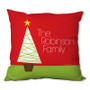 Modern Xmas Tree Personalized Pillow