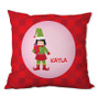 Cute Elf (Girl) Personalized Pillow