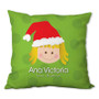Santa's Hat (Girl) Personalized Pillow Santa's Hat (Girl) Personalized Pillow