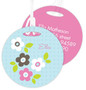 Preppy Flowers Blue Kids Bag Tags