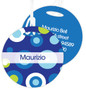Circles And Circles - Blue Kids Bag Tags