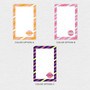 Bold Lines Square Custom Notepad