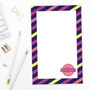 Bold Lines Square Custom Notepad