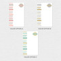 Luxe Circles Border Custom Notepad
