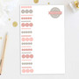 Beautiful Notepad Teacher Gift | Luxe Circles Border