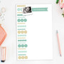 Luxe Circles Photo Custom Notepad
