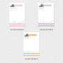 Ribbon and Flowers Photo Custom Notepad