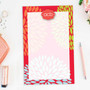 Pom Pom Flowers Custom Notepad