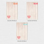 Rustic Heart Custom Notepad