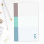 Fantastic Large Personalized Notepads | Three Color Rows