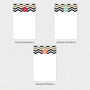 Black Chevron Gold Foil Custom Notepad