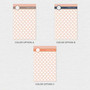 White Spots & Bar Custom Notepad