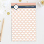 White Spots & Bar Custom Notepad