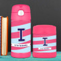 Double Initial Stripes Blue Thermos Food Jar