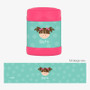 Just Like Me Girl Aqua Kids Thermos Food Jar