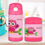Pink Owl Be Yours Thermos Food Jar