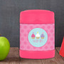 three sweet cupcakes personalized thermos food jar for kids