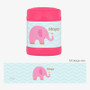 Sweet Pink Elephant Thermos Food Jar