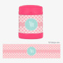 Pretty Pink Quatrefoil Thermos Food Jar