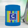 bold stripes personalized thermos food jar for kids