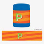 Brilliant Initial Orange Thermos Food Jar
