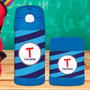 Fun Initials Blue Thermos Food Jar