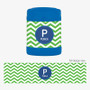 Chevron Green and Blue Thermos Food Jar