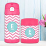 Chevron Pink And Aqua Thermos Food Jar