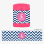 Chevron Blue and Pink Thermos Food Jar