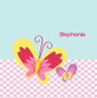 Smiley Butterfly Shower Curtain