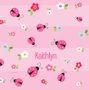 Sweet Pink Lady Bug Shower Curtain
