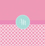 Pretty Pink Quatrefoil Shower Curtain