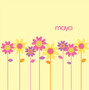 Three Spring Blooms Shower Curtain
