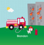 Fighting Fire Shower Curtain