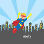 A Cool Superhero Shower Curtain