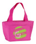 Double Initial + Stripes (Pink) Kids Lunch Tote