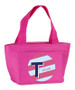 Double Initial + Stripes (Blue) Kids Lunch Tote