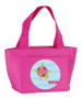 Swimming Pink Turtle Kids Lunch Tote