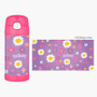 Purple Field Of Flowers Personalized Thermos For Kids