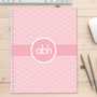 Initials On Chevron Kids Notebook
