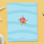 Swimming Pink Turtle Kids Notebook