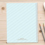 cute blue teddy bear personalized notebook for kids