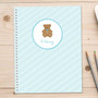 Cute Blue Teddy Bear Kids Notebook