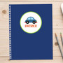 cute little car personalized notebook for kids