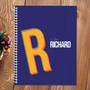 Double Initial Blue Kids Notebook