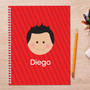 Just Like Me Boy Red Kids Notebook