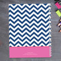 Chevron Blue and Pink Kids Notebook